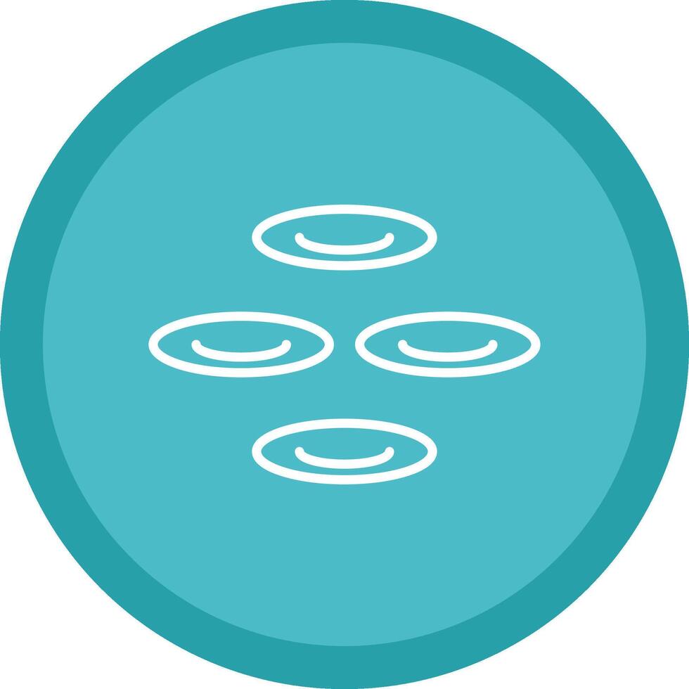 Cell Line Multi Circle Icon vector