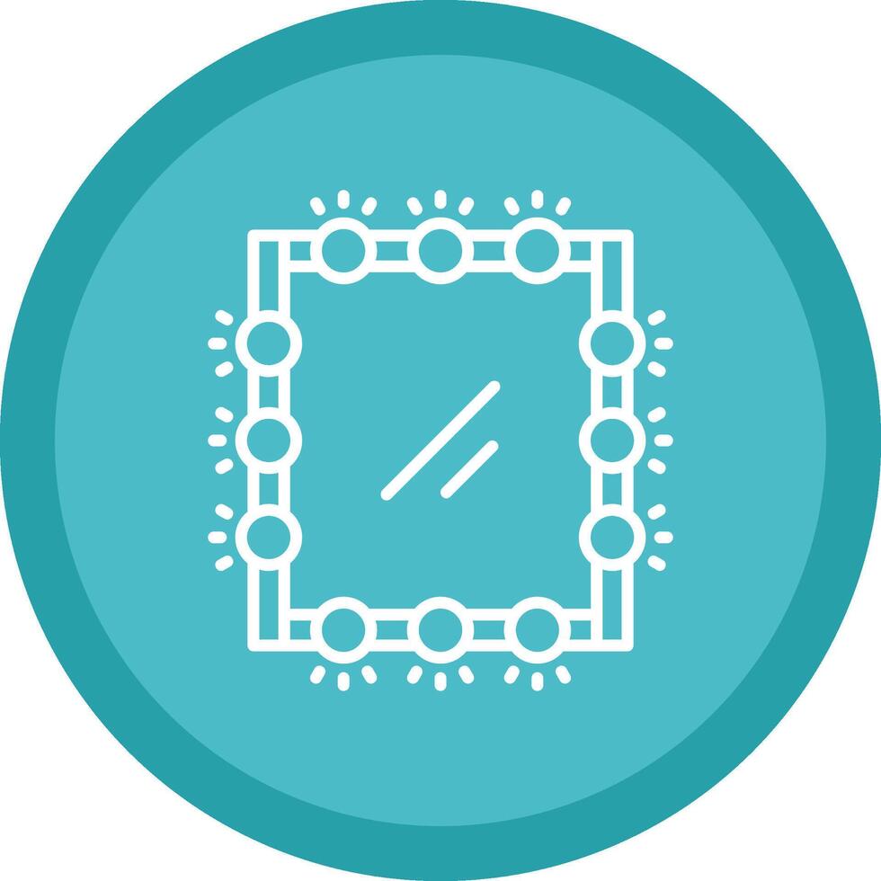 Mirror Line Multi Circle Icon vector