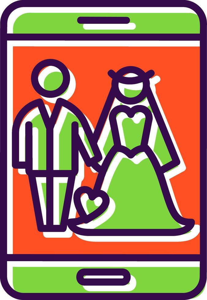 Together filled Design Icon vector