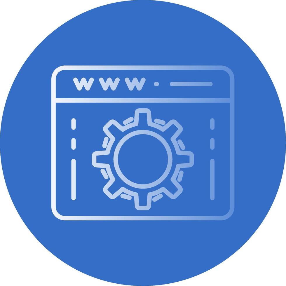 Web Optimization Flat Bubble Icon vector
