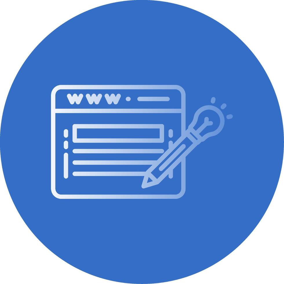 Website Design Flat Bubble Icon vector