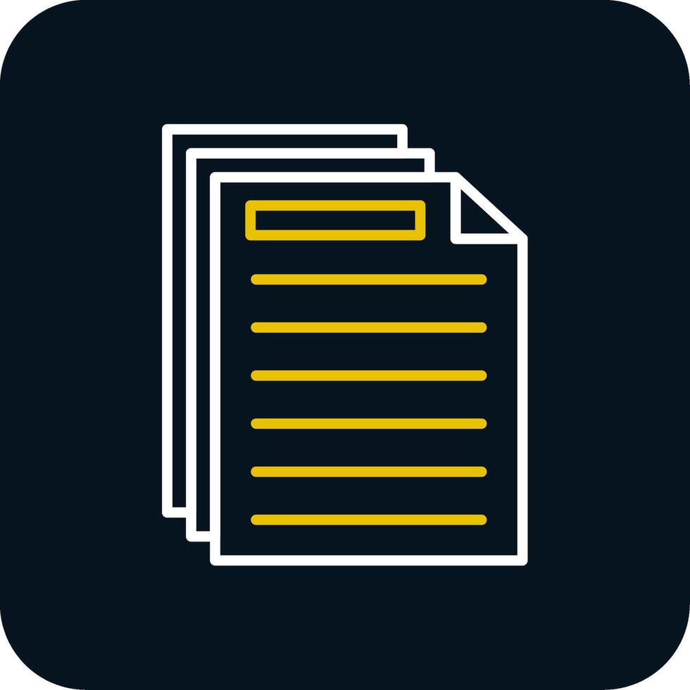 Document Line Red Circle Icon vector