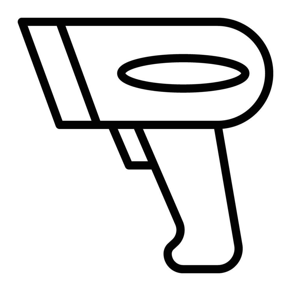 Barcode Scanner Line Icon Design vector