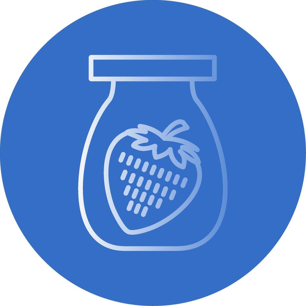 Jar Flat Bubble Icon vector