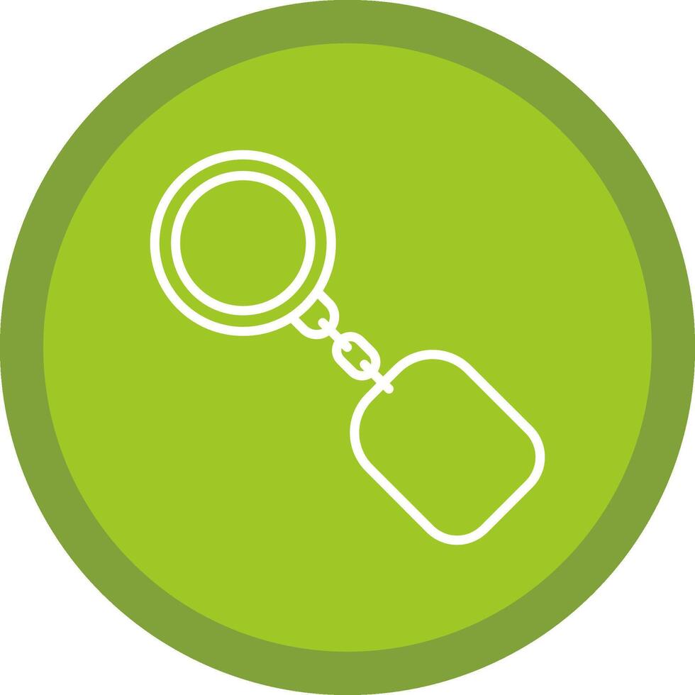 Key Ring Line Multi Circle Icon vector