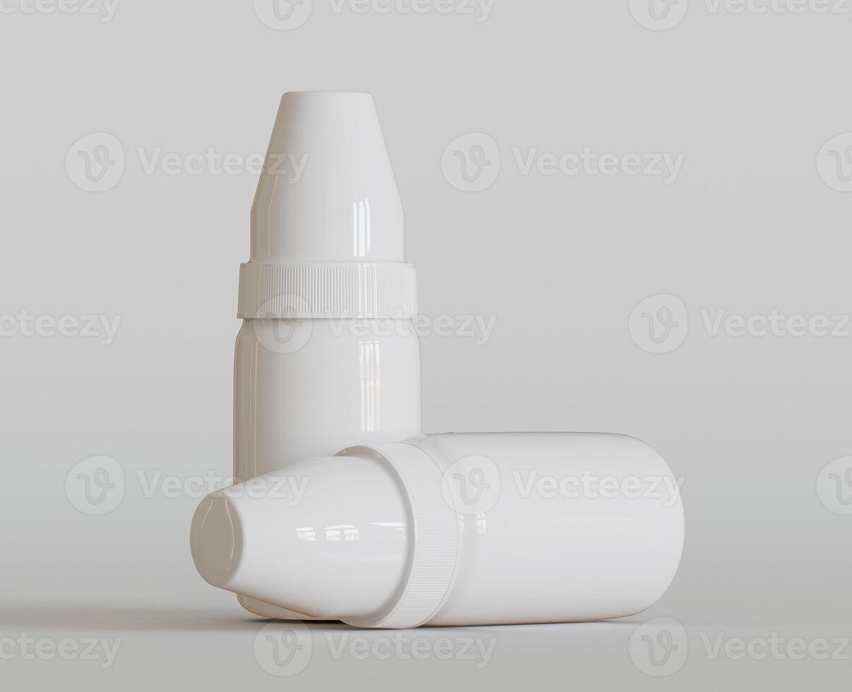 Tube with medications for your design is easy to change colors Mock up photo