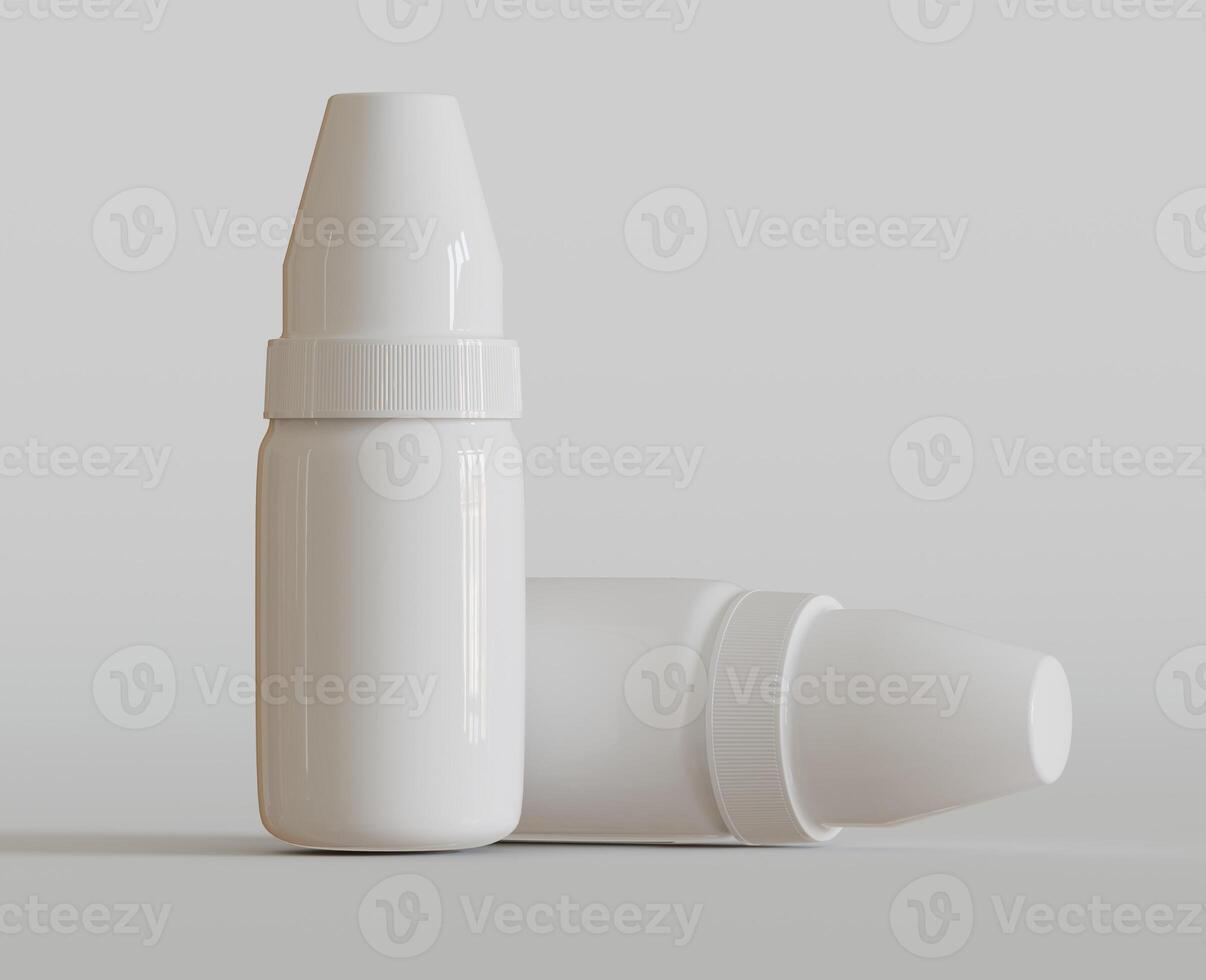 Tube with medications for your design is easy to change colors Mock up photo