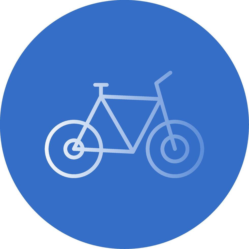 Bicycle Flat Bubble Icon vector