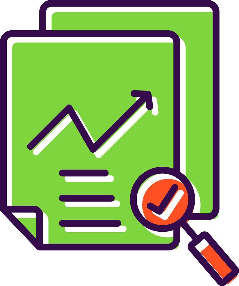 Data Quality filled Design Icon vector