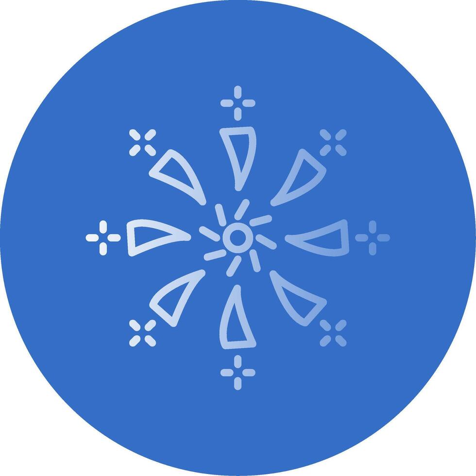 Firework Flat Bubble Icon vector