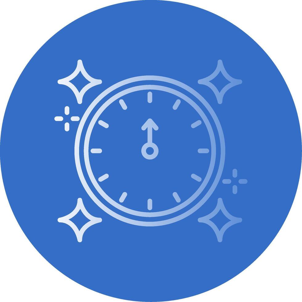 New Year Flat Bubble Icon vector