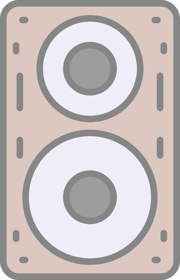Speaker Line Filled Light Icon vector