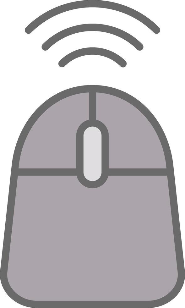 Mouse Line Filled Light Icon vector