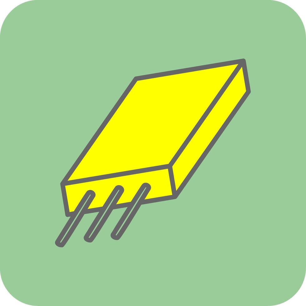 Slalb Filled Yellow Icon vector
