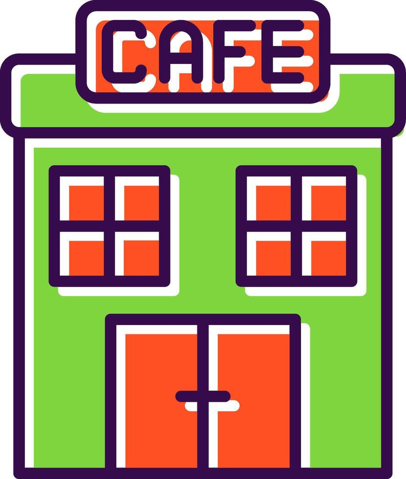 Cafe filled Design Icon vector