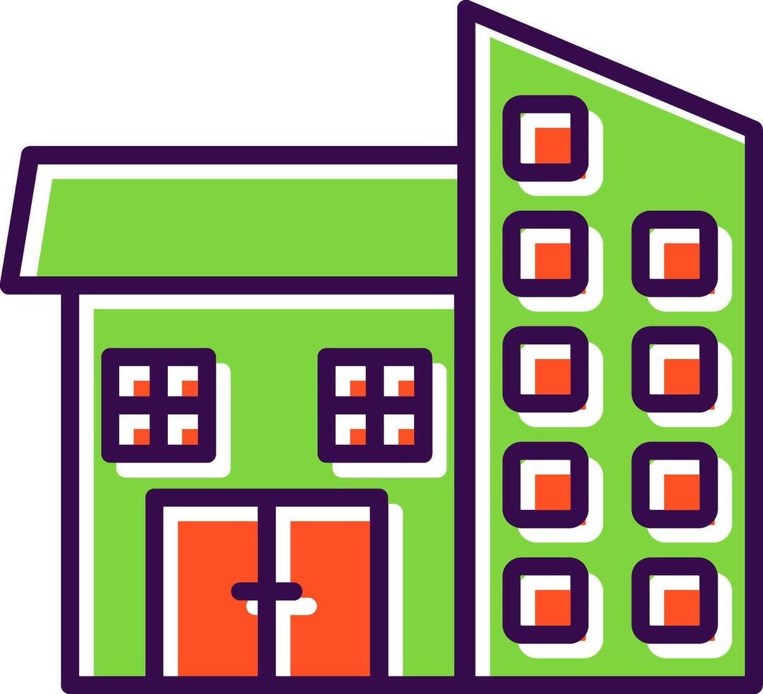 House filled Design Icon vector