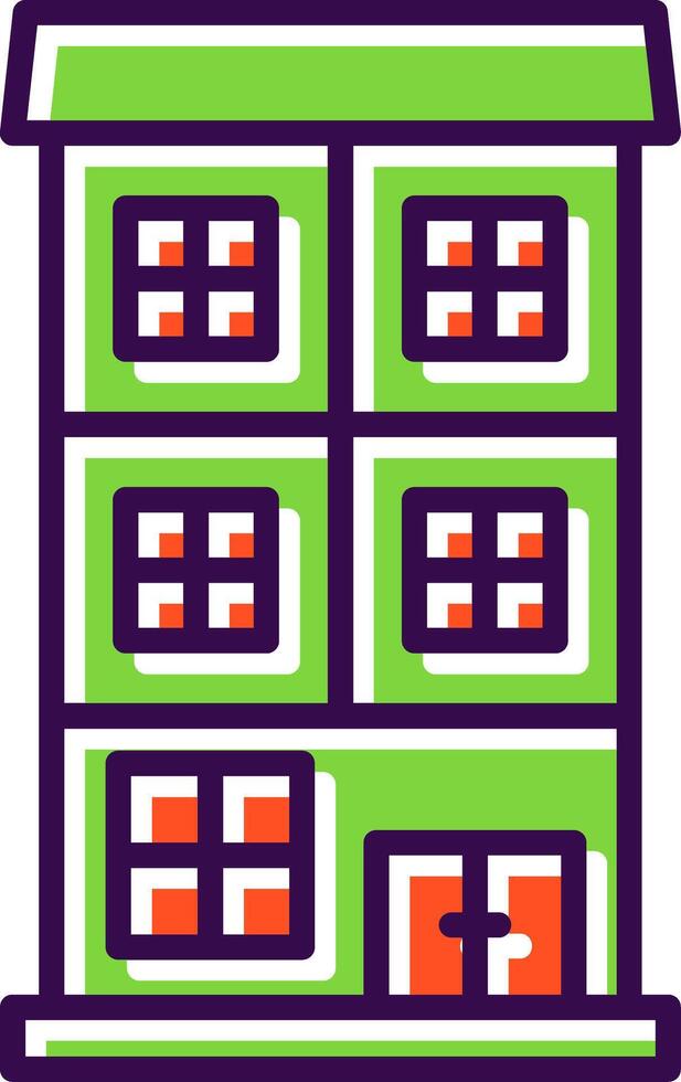 Appartment filled Design Icon vector