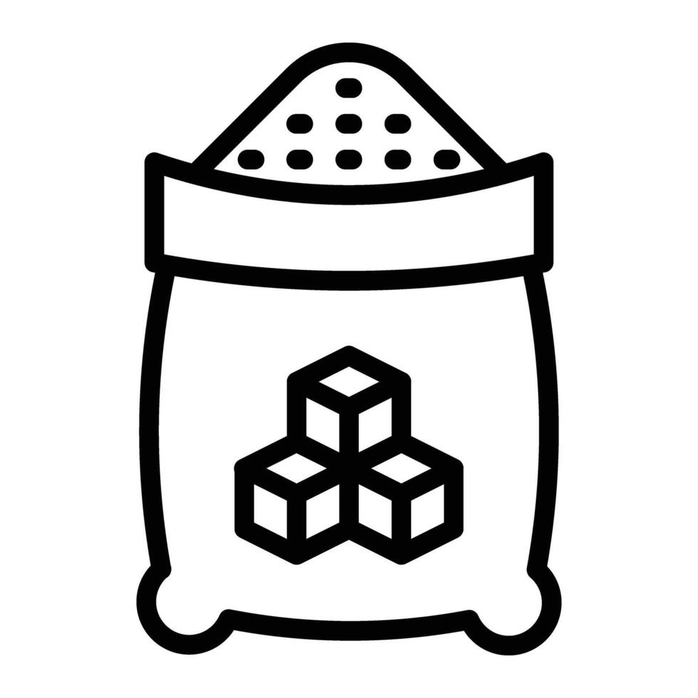 Sugar Line Icon Design vector