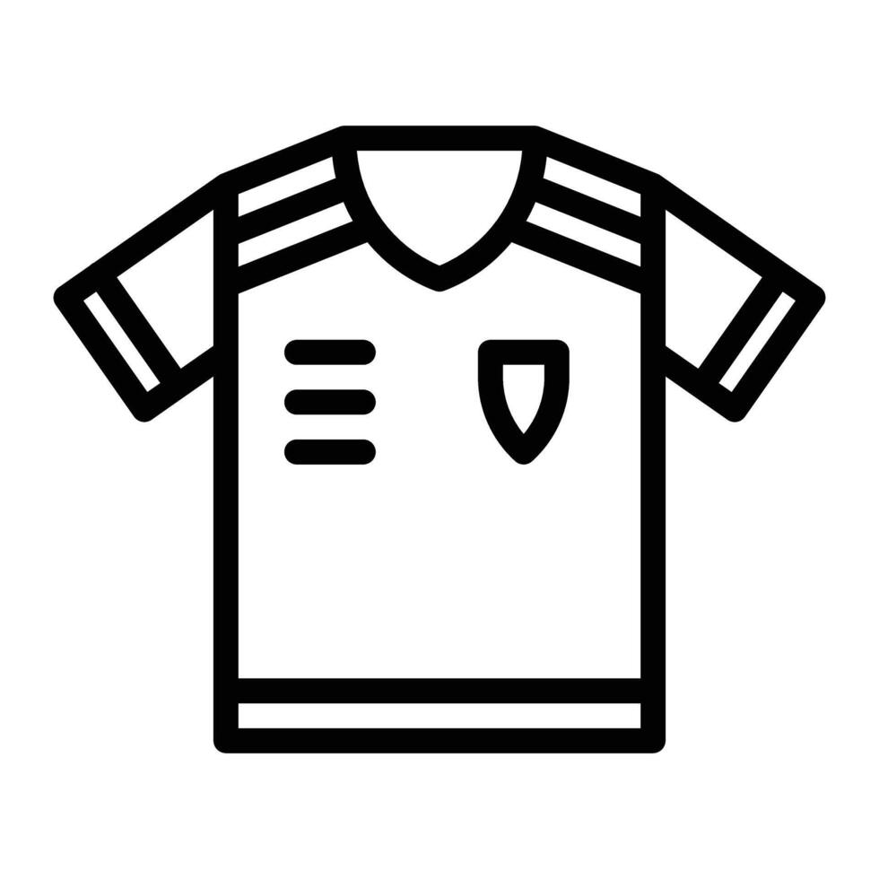 Football Jersey Line Icon Design For Personal And Commercial Use vector