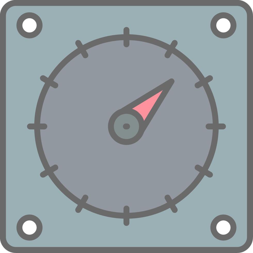 Timer Line Filled Light Icon vector