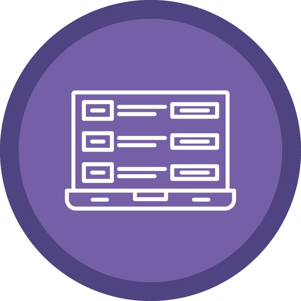 Tasks Line Multi Circle Icon vector