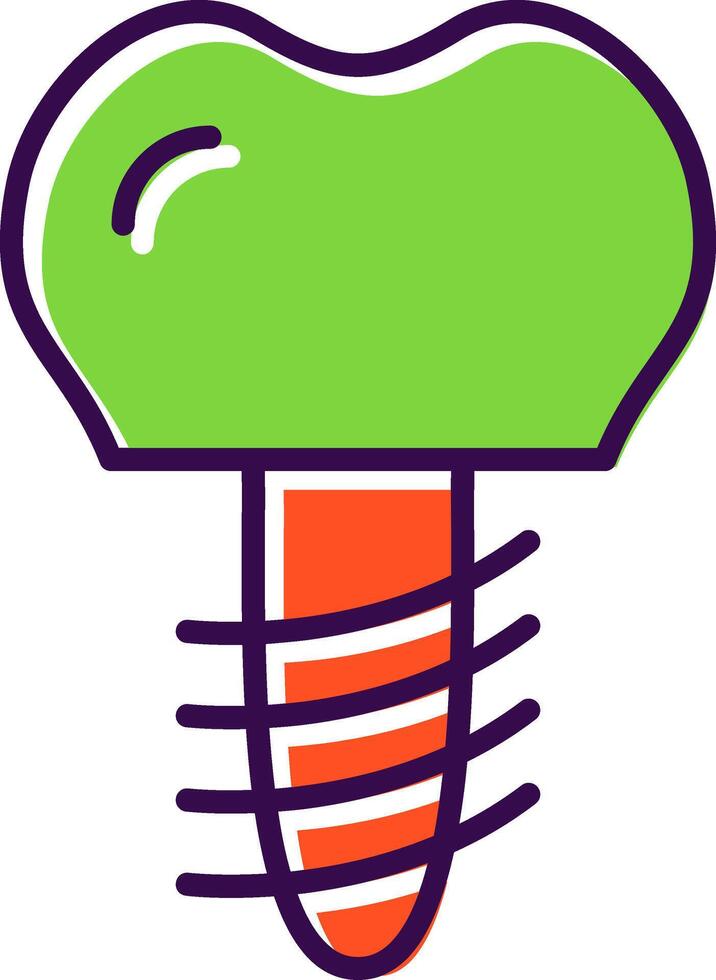 Implants filled Design Icon vector