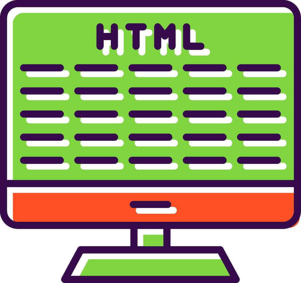 Web Development filled Design Icon vector