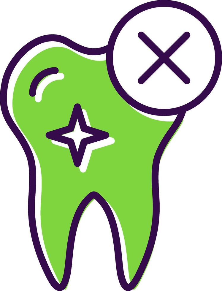 Rejected filled Design Icon vector