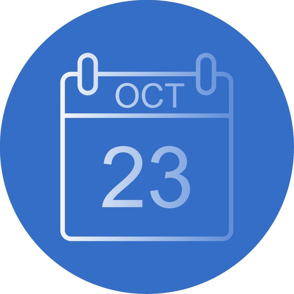 October Flat Bubble Icon vector