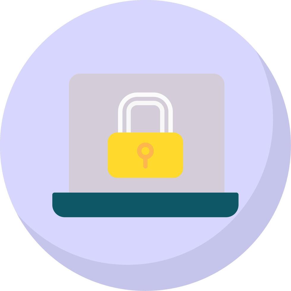 Security Flat Bubble Icon vector