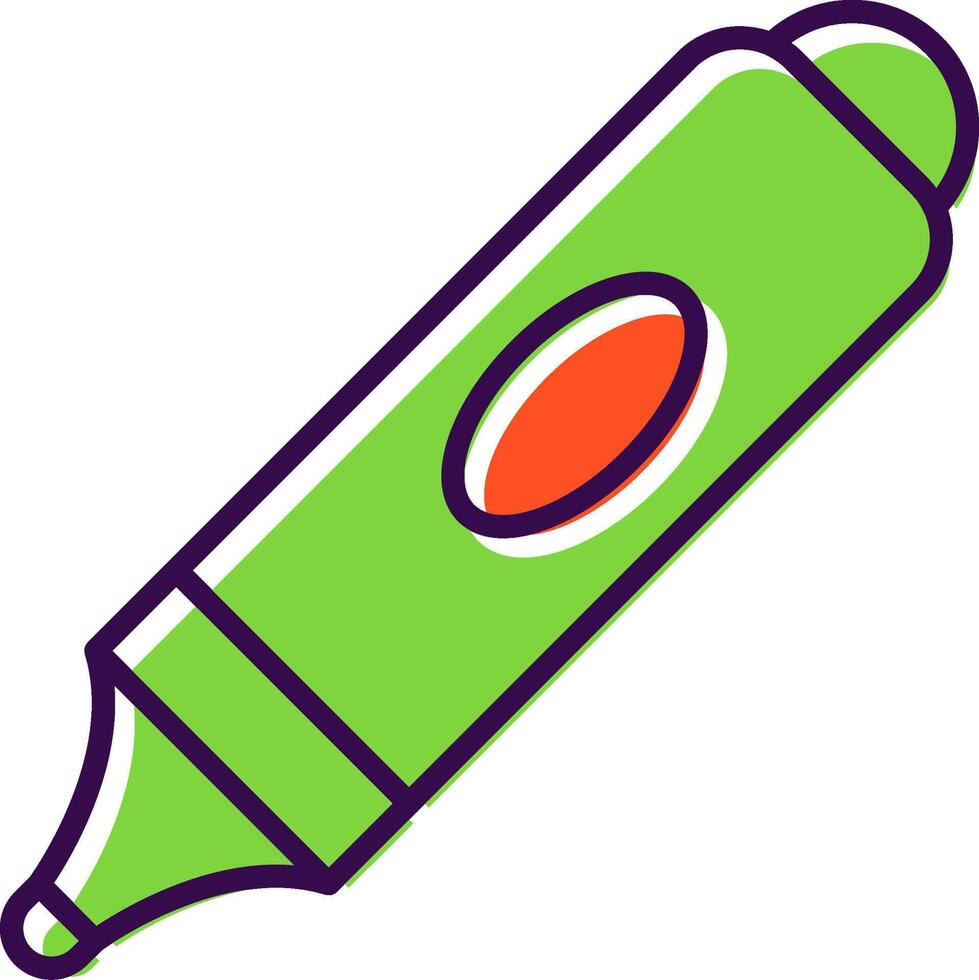 Marker filled Design Icon vector