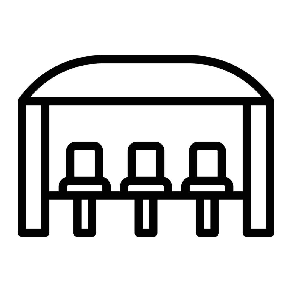 Bench Line Icon Design For Personal And Commercial Use vector