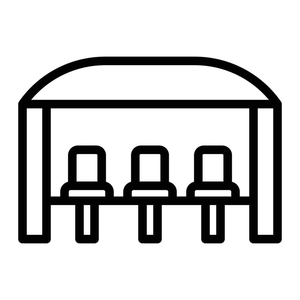 Bench Line Icon Design For Personal And Commercial Use vector