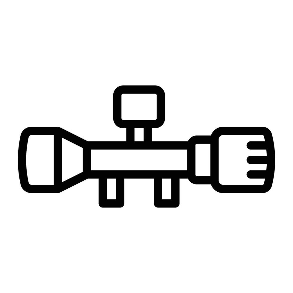 Scope Line Icon Design vector