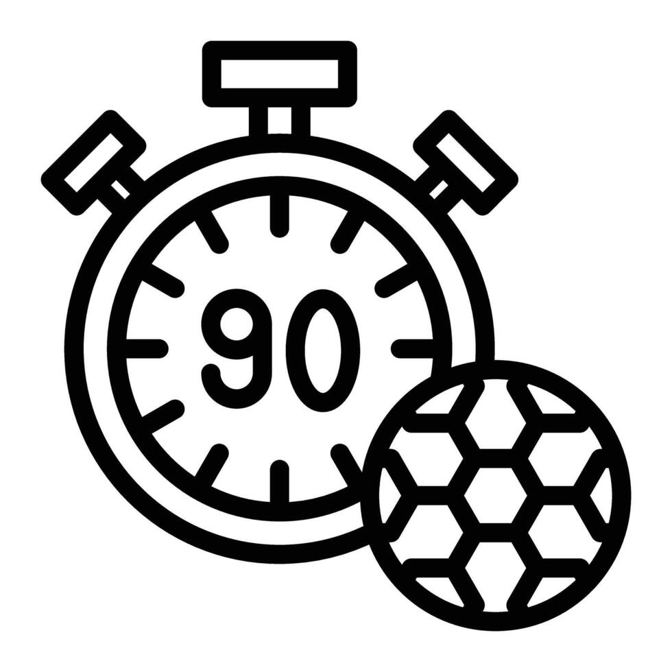 Football Time Line Icon Design For Personal And Commercial Use vector