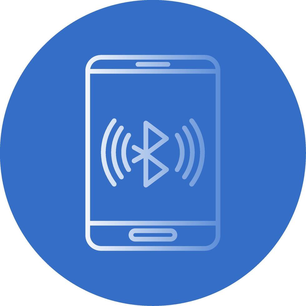 Bluetooth Flat Bubble Icon vector