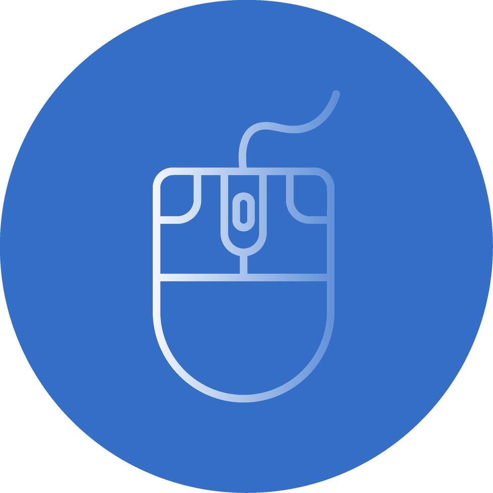 Mouse Flat Bubble Icon vector