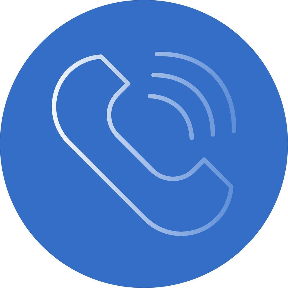 Phone Flat Bubble Icon vector