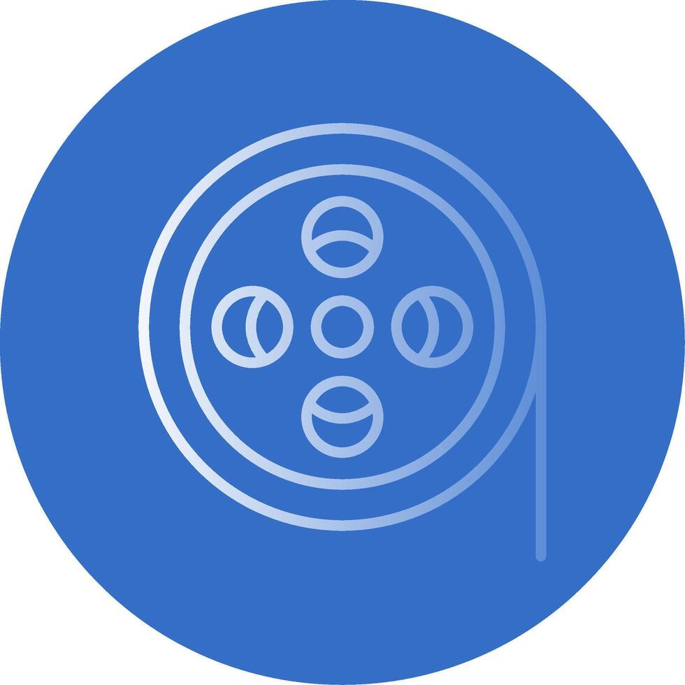 Reel Flat Bubble Icon vector