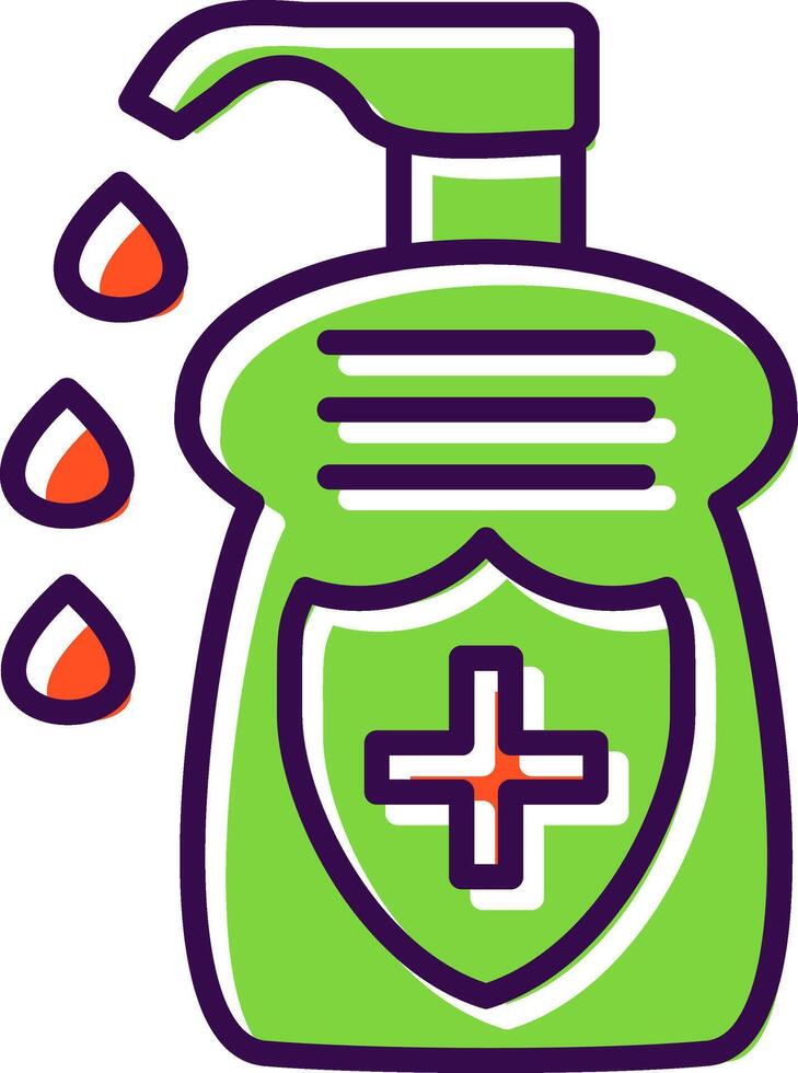 Lotion filled Design Icon vector