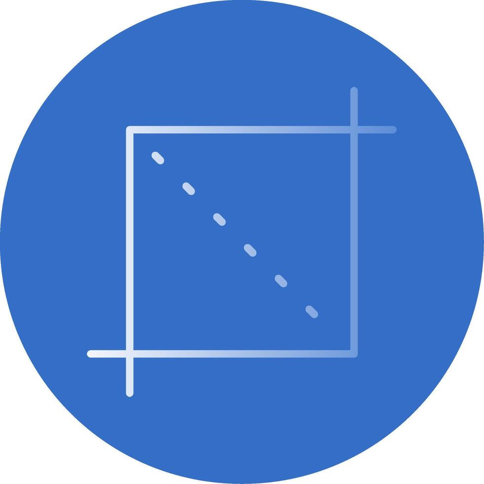 Crop Flat Bubble Icon vector