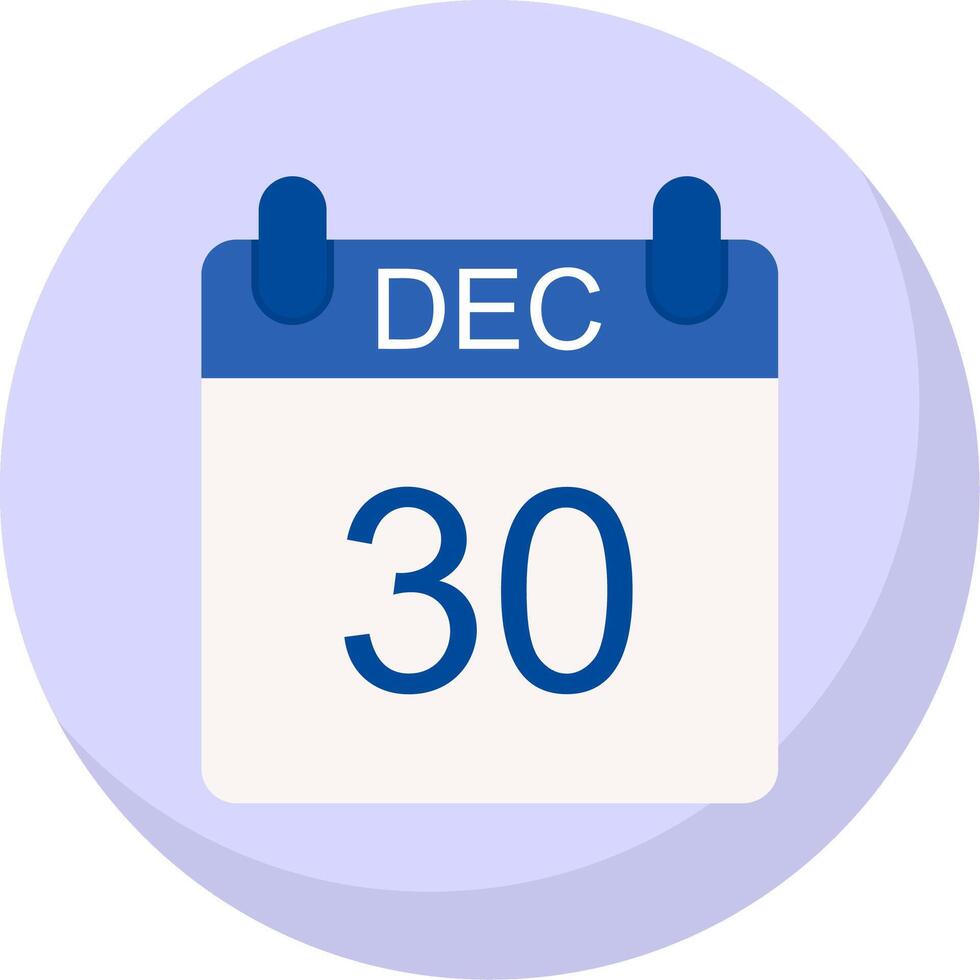 December Flat Bubble Icon vector