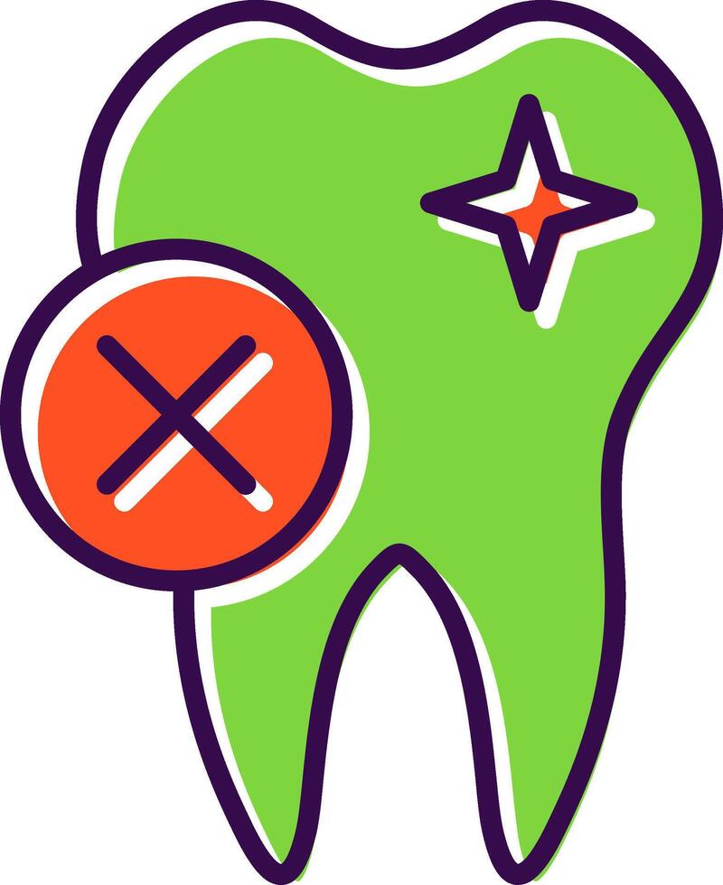 Rejected filled Design Icon vector