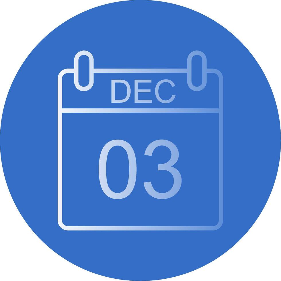 December Flat Bubble Icon vector