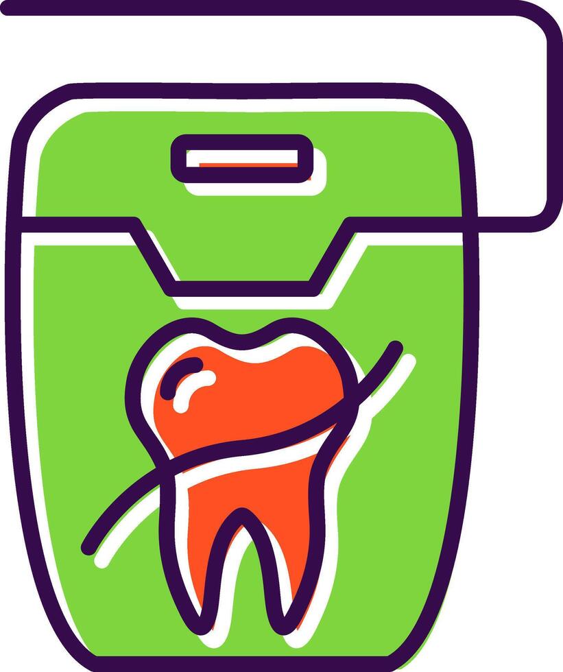 Floss filled Design Icon vector