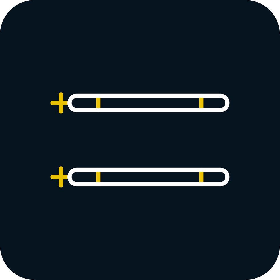 Sticks Line Red Circle Icon vector