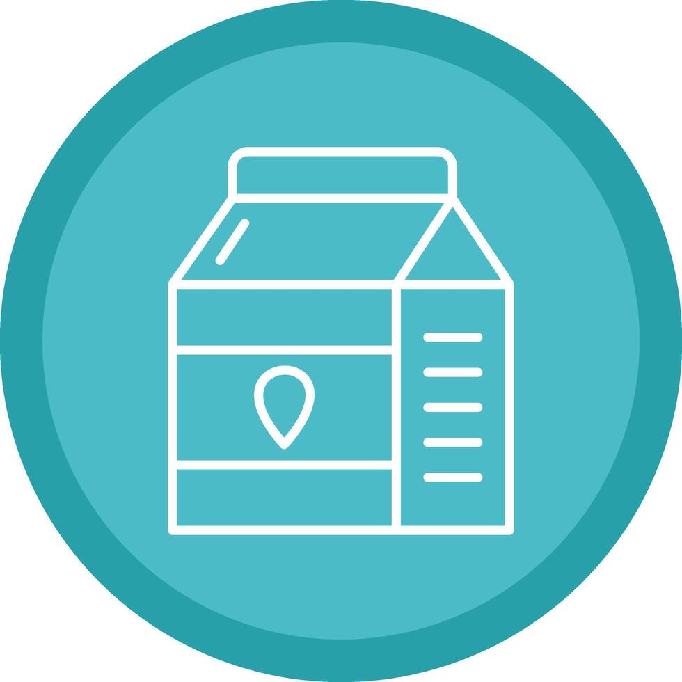 Milk Line Multi Circle Icon vector