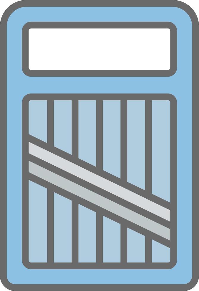 Slicer Line Filled Light Icon vector