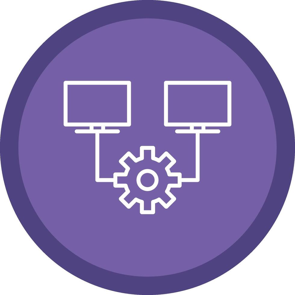 Multitask Line Multi Circle Icon vector