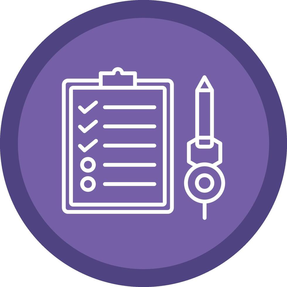 Check List Line Multi Circle Icon vector